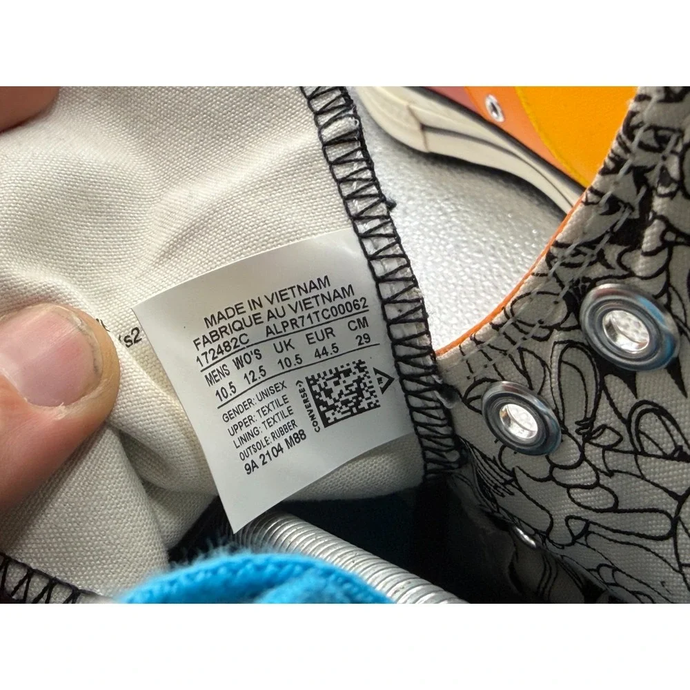 Size M10.5/W12.5 Converse Chuck Taylor All Star 70 Hi Space Jam‎ Unisex Sneaker - Picture 12 of 12